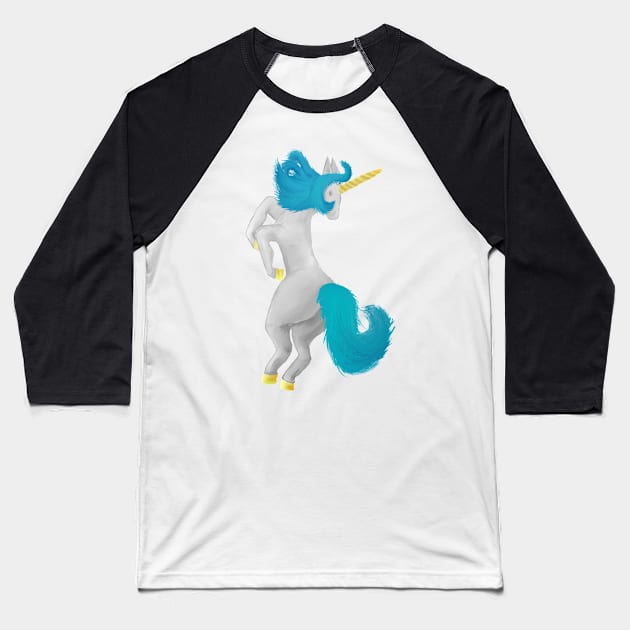 Unicorn Baseball T-Shirt by IluminatedPanda